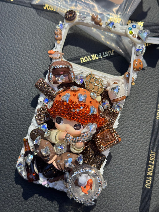 Dimoo Handcrafted Diamond Phone Case