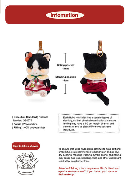 Bobo Nuts | Mico Kitty Plush Toy Bag Charm